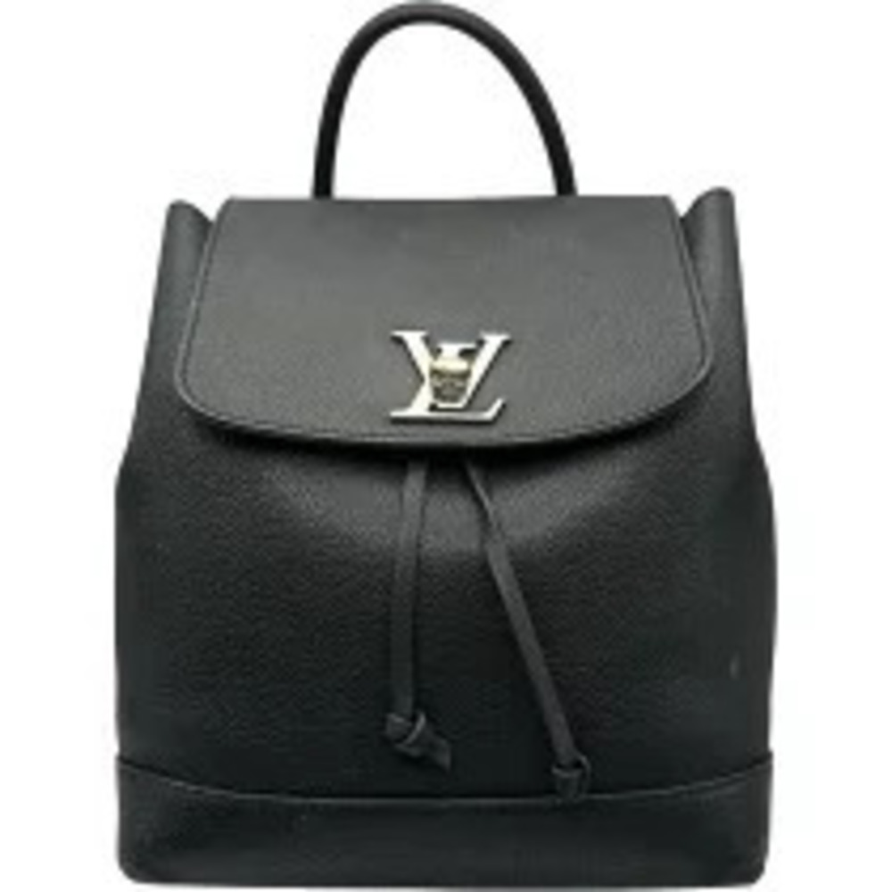 Louis Vuitton Lockme Backpack Rucksack Taurillon Leather Daypack Black